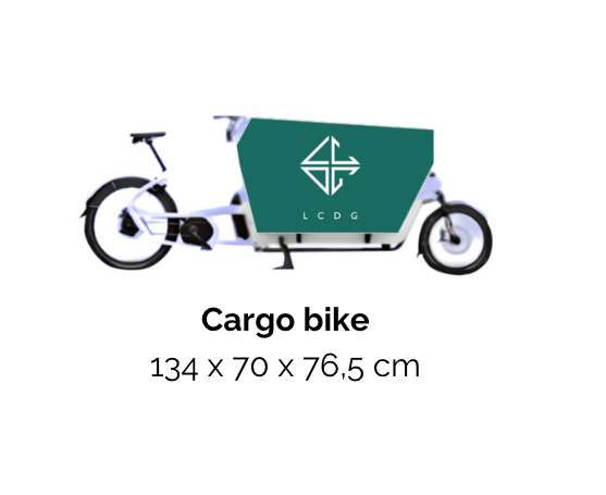 Vélo publicitaire biporteur